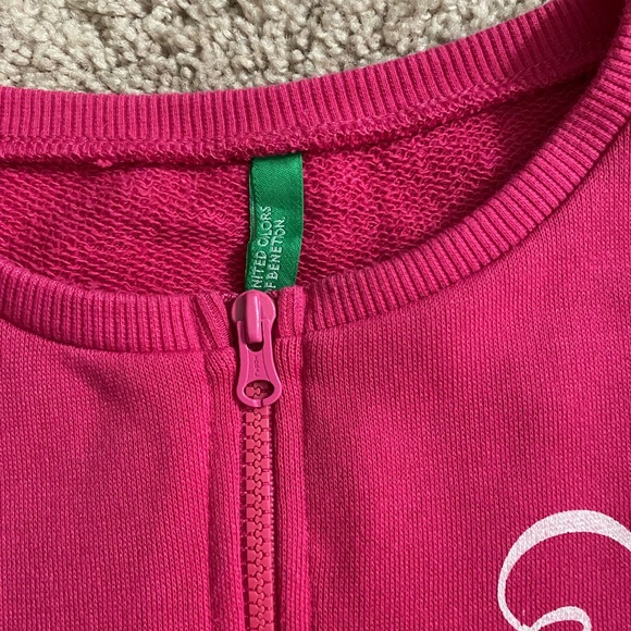 Set of two united colors of Benetton girls zip up shirts   L 140 8-9 years - Picture 5 of 7